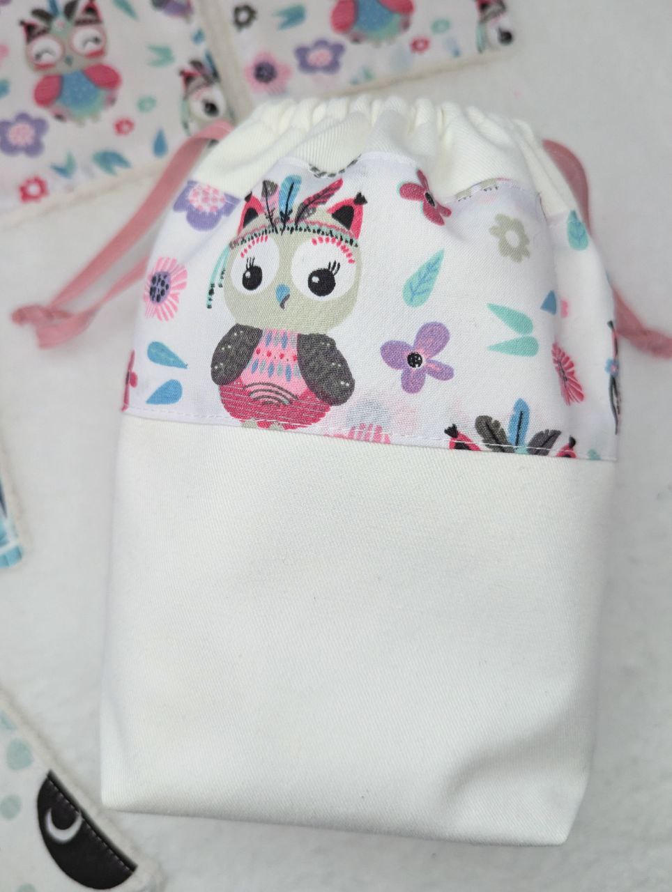 Jeu memory chouette rose