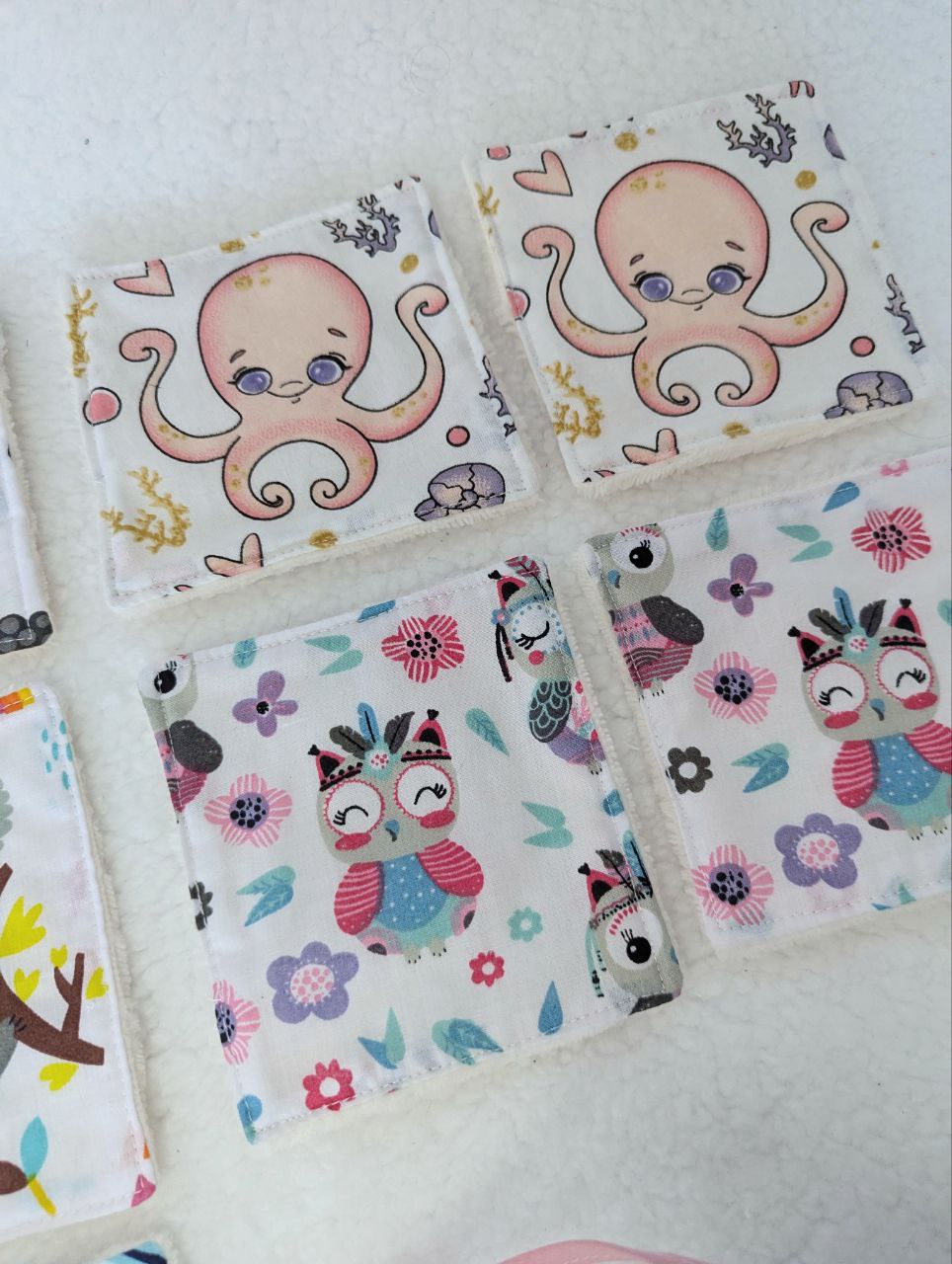 Jeu memory chouette rose