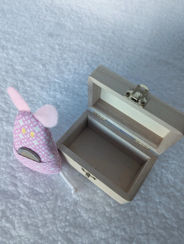Souris et boîte à dent de lait - rose