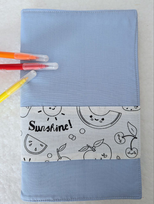 Coloriage fruit bleu Mzellafée lavable et personnalisable
