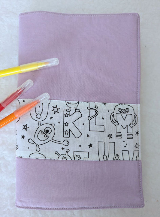 Coloriage lettres Mzellafée lavable et personnalisable