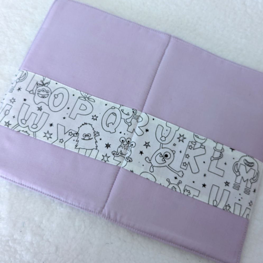 Coloriage lettres Mzellafée lavable et personnalisable