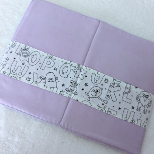 Coloriage lettres Mzellafée lavable et personnalisable