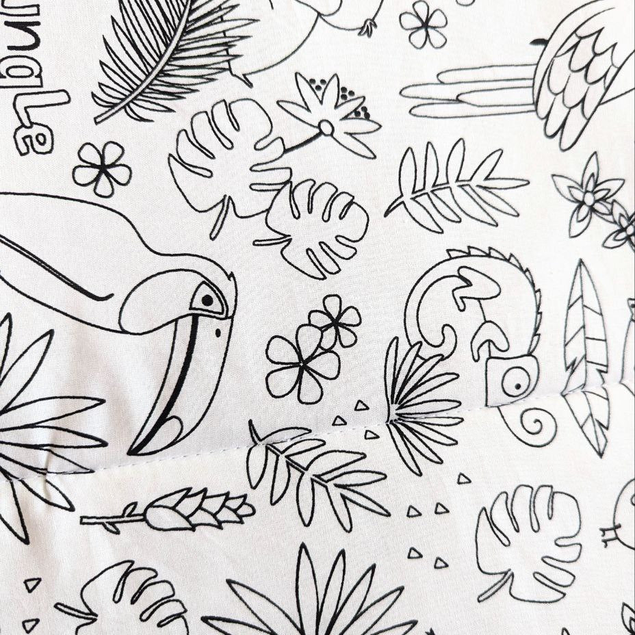 Coloriage chateau Mzellafée lavable et personnalisable
