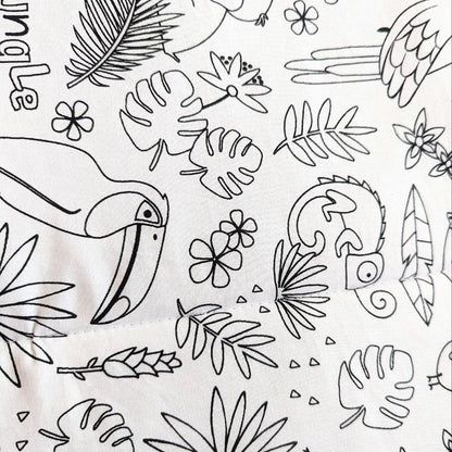 Coloriage chateau Mzellafée lavable et personnalisable