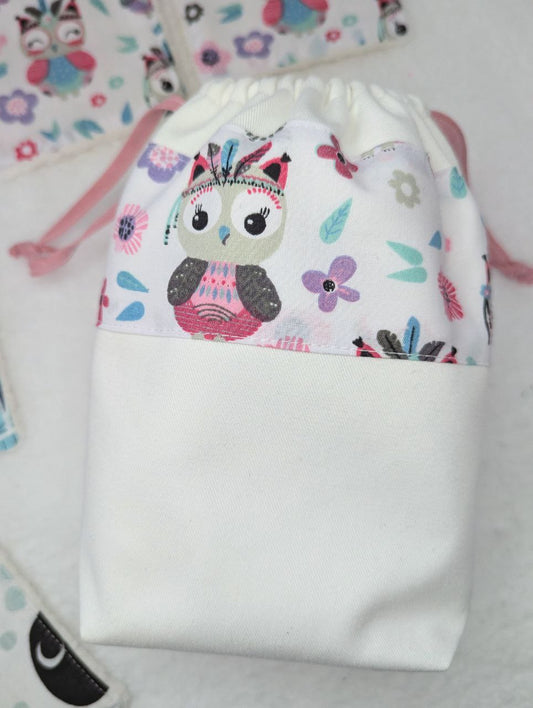 Jeu memory chouette rose