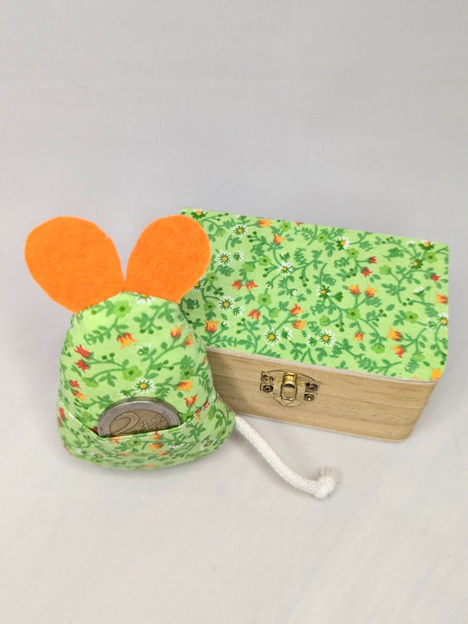 Souris et boîte à dent de lait - vert orange
