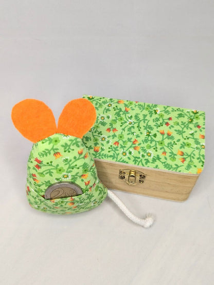 Souris et boîte à dent de lait - vert orange