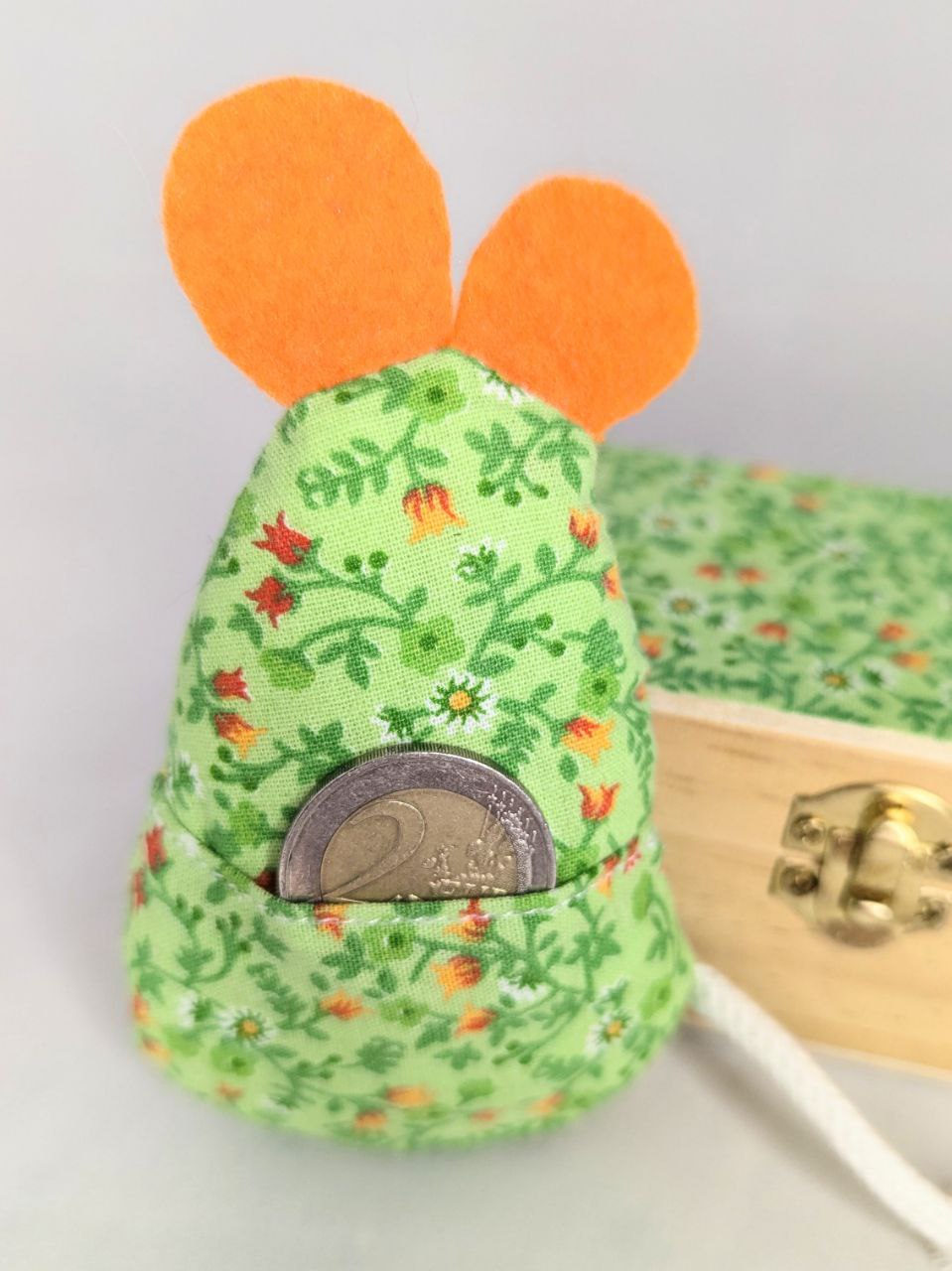 Souris et boîte à dent de lait - vert orange